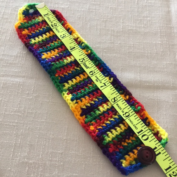 HAND CRAFTED Small Pet Cowl Crochet Colorful - Picture 7 of 8